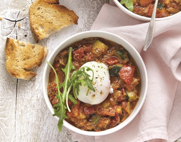 recette d’œuf parfait à la Ratatouille