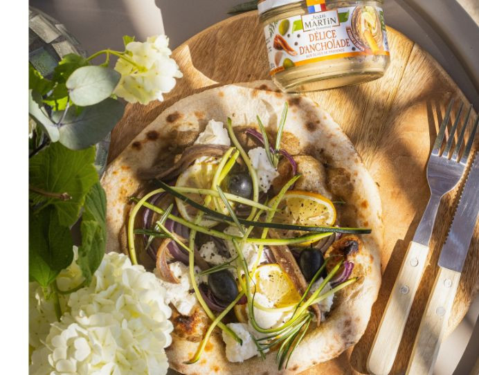 Recette de pizza citron anchois