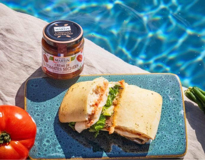 recette de sandwich à la crème de tomates séchées