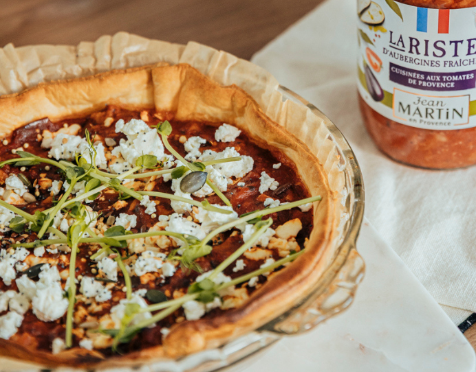 Recette de riste d'aubergine, feta et thon