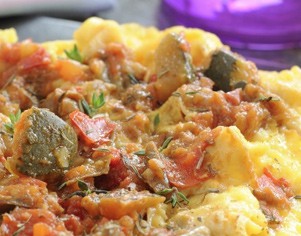 La brouillade à la ratatouille